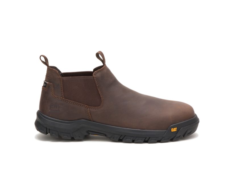 Caterpillar Outline Slip-On Steel Toe - Mørke Brune Vernestøvler Herre - Norge ( QFYVH-3097 )